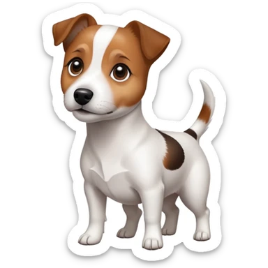 A jackrusell dog sticker