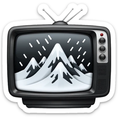 television static(snowy) from the Ring movie sticker