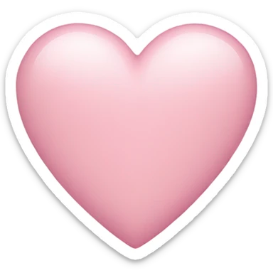 light pink heart sticker