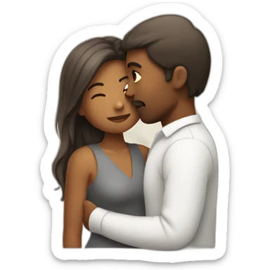 HOMME et femme bisous sticker