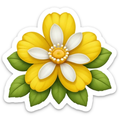 Flor margarita sin verde sticker