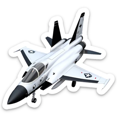 Jet Trainer - T-38 Talon - Northrop Grumman (Model Year: 2021) (Iconic colour: White and black) sticker