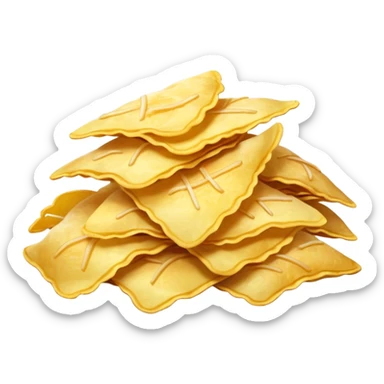 Salt and vinegar potato chips sticker