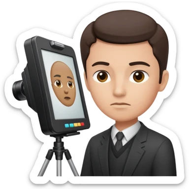 working with a prompter sticker