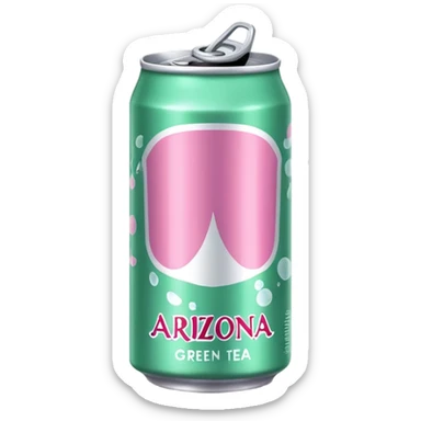 Arizona Green Tea soda can sticker