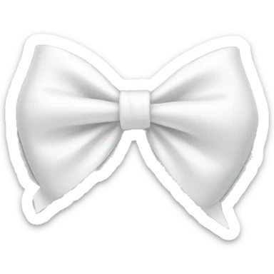 white bow sticker