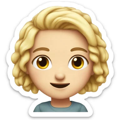 cute white girl with this "._." facial expressione sticker