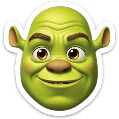 Shrek con stich abrazados  sticker