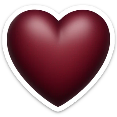 dark red heart sticker