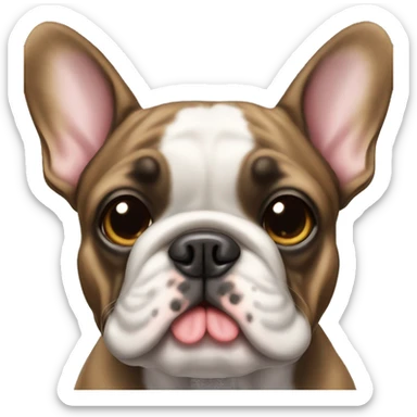 brindle french bulldog sticker