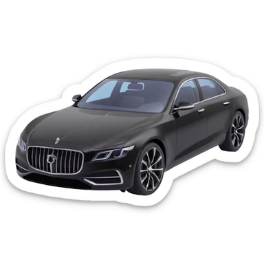 black luxury car with a transparent plastic film partially covering the hood and windshield, elegant and premium look sticker