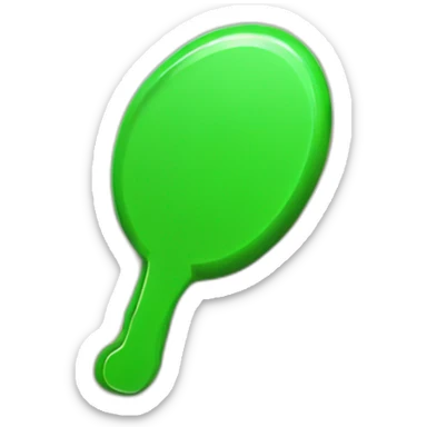 Green play button with scratch sticker