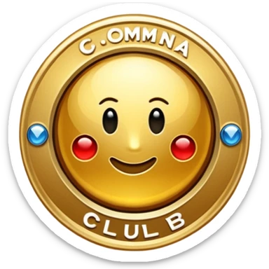 comma club badge sticker
