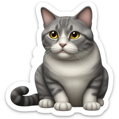 realistic british cat sticker