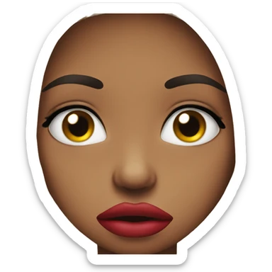 Lip pout sad  sticker