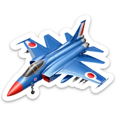 the french mirage fighter jet, and in the background the french flag sticker