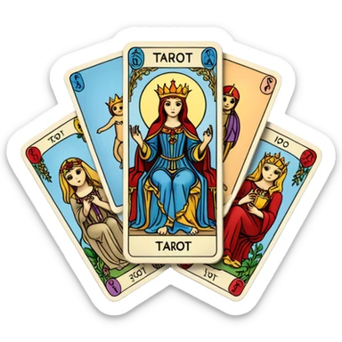 Tarot cards sticker