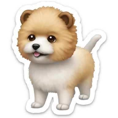 Bichon that looks like a quokka sticker