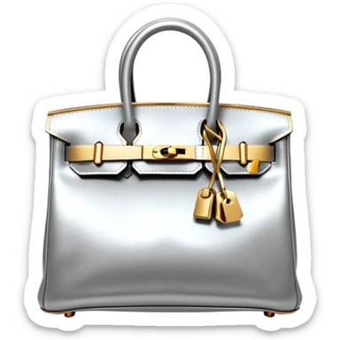 hermes birkin silver color gold hardware sticker