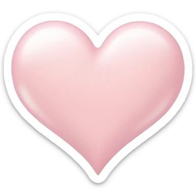 Light pink heart emoji ￼ sticker