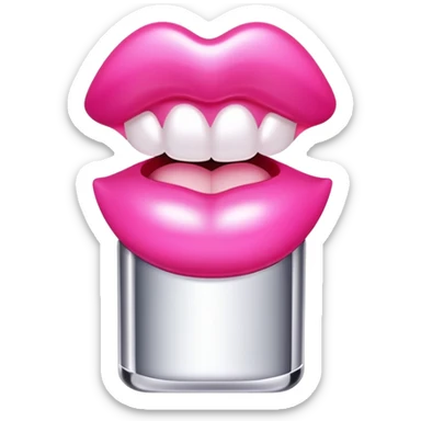 lip gloss pink  sticker