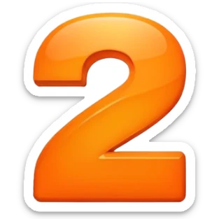 The number 2 with "min" indicator, like on a clock or timer display sticker