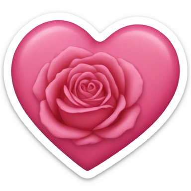Rosa heart sticker