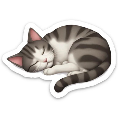 Cat sleep sticker