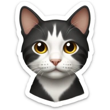 a Breton cat looks  sticker