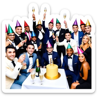 Tefi, Lewis Howes, Gary Vee, Tristan Tate, Tai Lopez, Josh King Madrid, Alex Hormozi, Iman Gadzhi, Branden Condy, Patrick Bet-David, Luke Belmar, Cardone, Shelby Sapp, Leila Hormozi, Tefi Valenzuela, business, Russell Brunson, partners, marketing, event , emoji, sales, money, mentor, party, emoji sticker