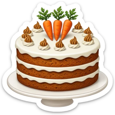 tarta carrot cake sticker