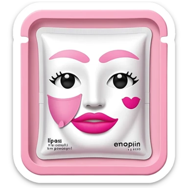 lip mask packaging sticker