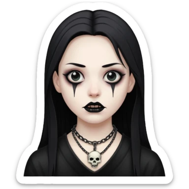 horror neckless sticker