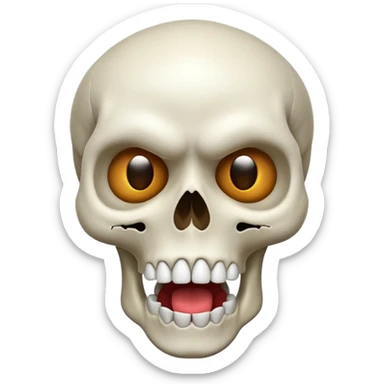 Mélange, c’est deux  emojis 😮💀 sticker