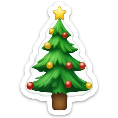 christmas tree sticker