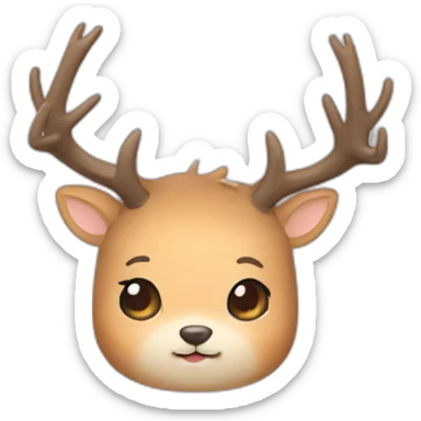 meo-chibi-deer-antlers-👍🏻 sticker