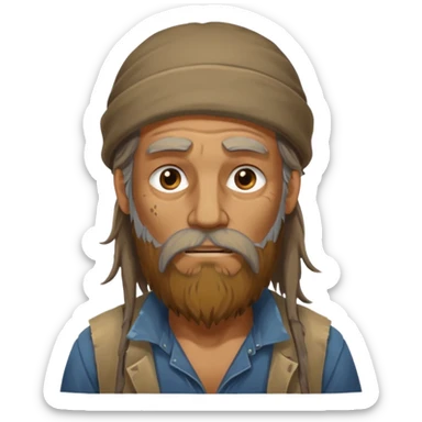 homeless guy sticker