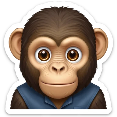 Chimpanzee sticker