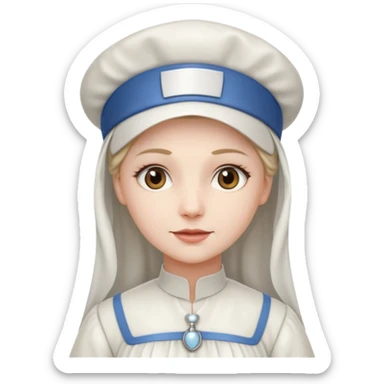 Victorian Nurse in a long dress sticker