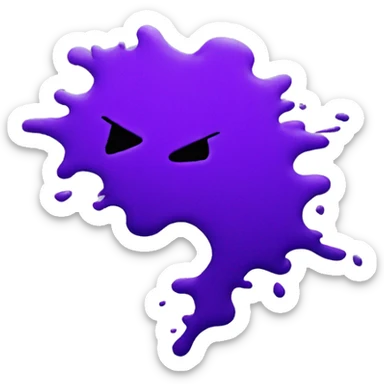 purple splatter sticker