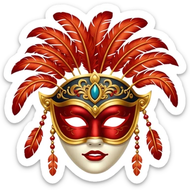 Theatre Performance Mask sticker