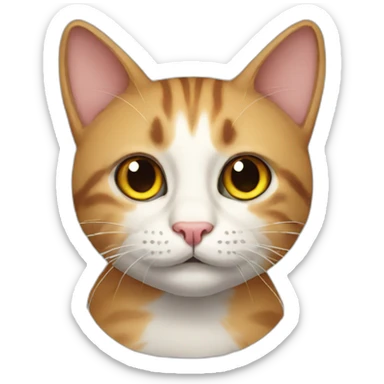 Cat cat sticker
