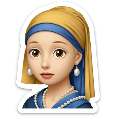 Girl with a Pearl Earring  sticker