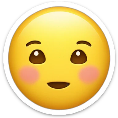 A Yellow Face With The Cute UWU Face sticker