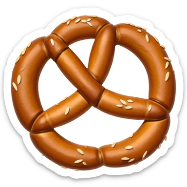  a pretzel sticker