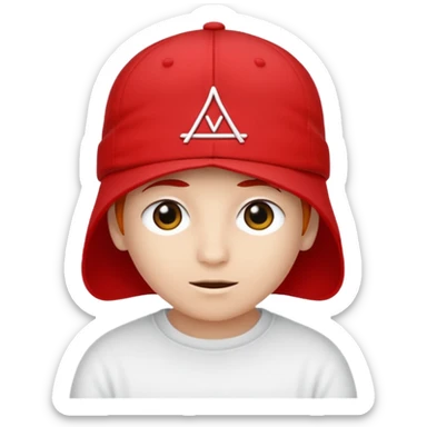 Red cap with no person wearing it that says "I AM IN A CULT" in white text sticker
