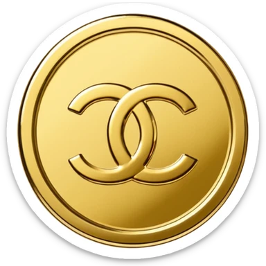 3 chanel coins sticker