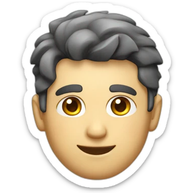 Cutw smiling and blinking male sticker