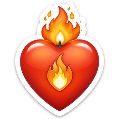 🖤+❤️‍🔥 sticker