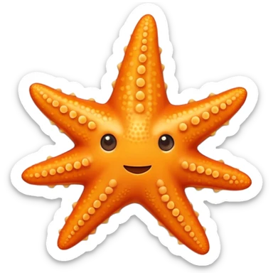 starfish object icon, cute starfish, slightly glossy texture, 3D cartoon, soft shadow, mobile game icon style, centered, clean background, no text, no watermark sticker